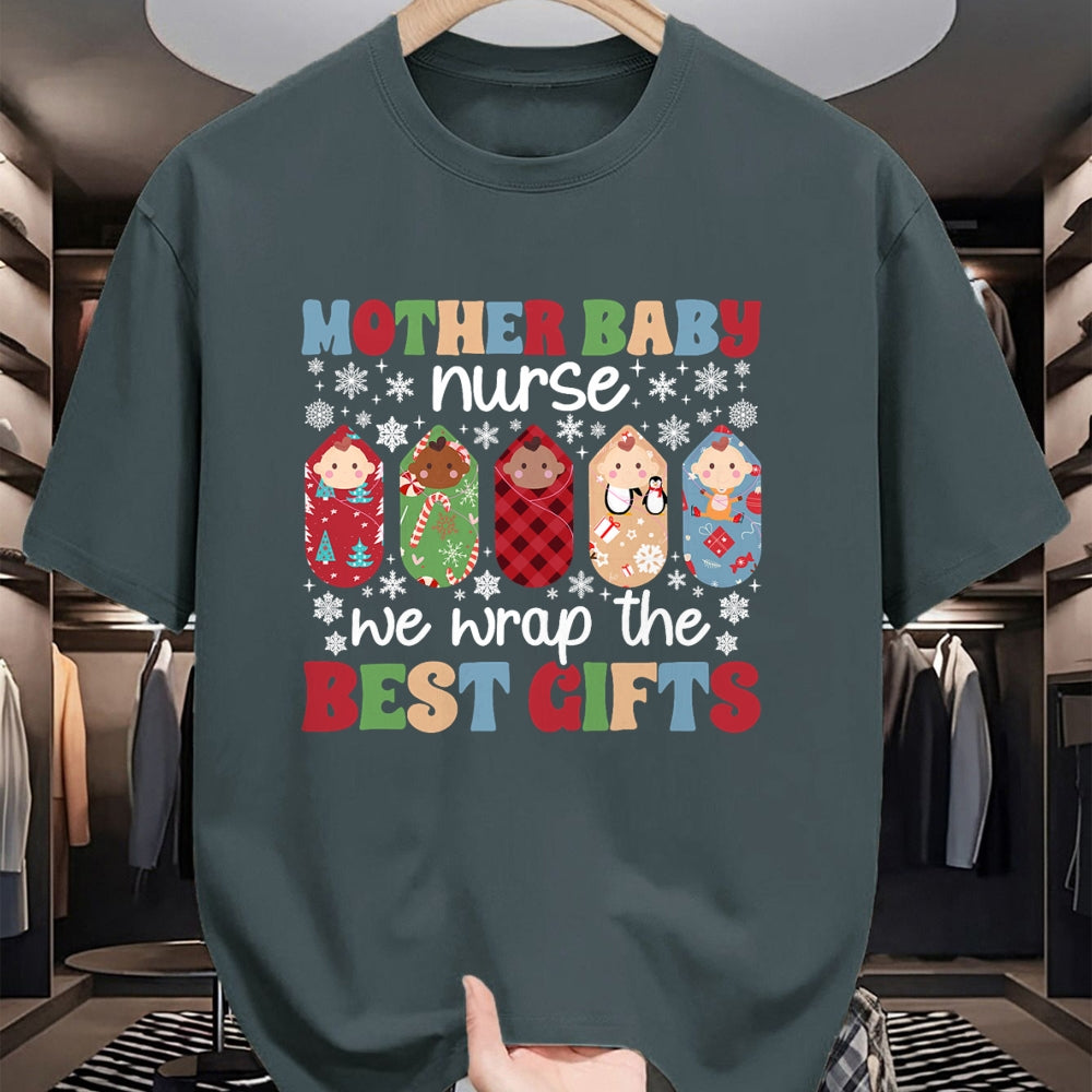 Funny Nurse Shirt, Nurse Unisex T-Shirt/Hoodie/Sweatshirt HLT00 - Christmas Mother Baby Nurse Xmas Party Mom Baby Nurse T-Shirt