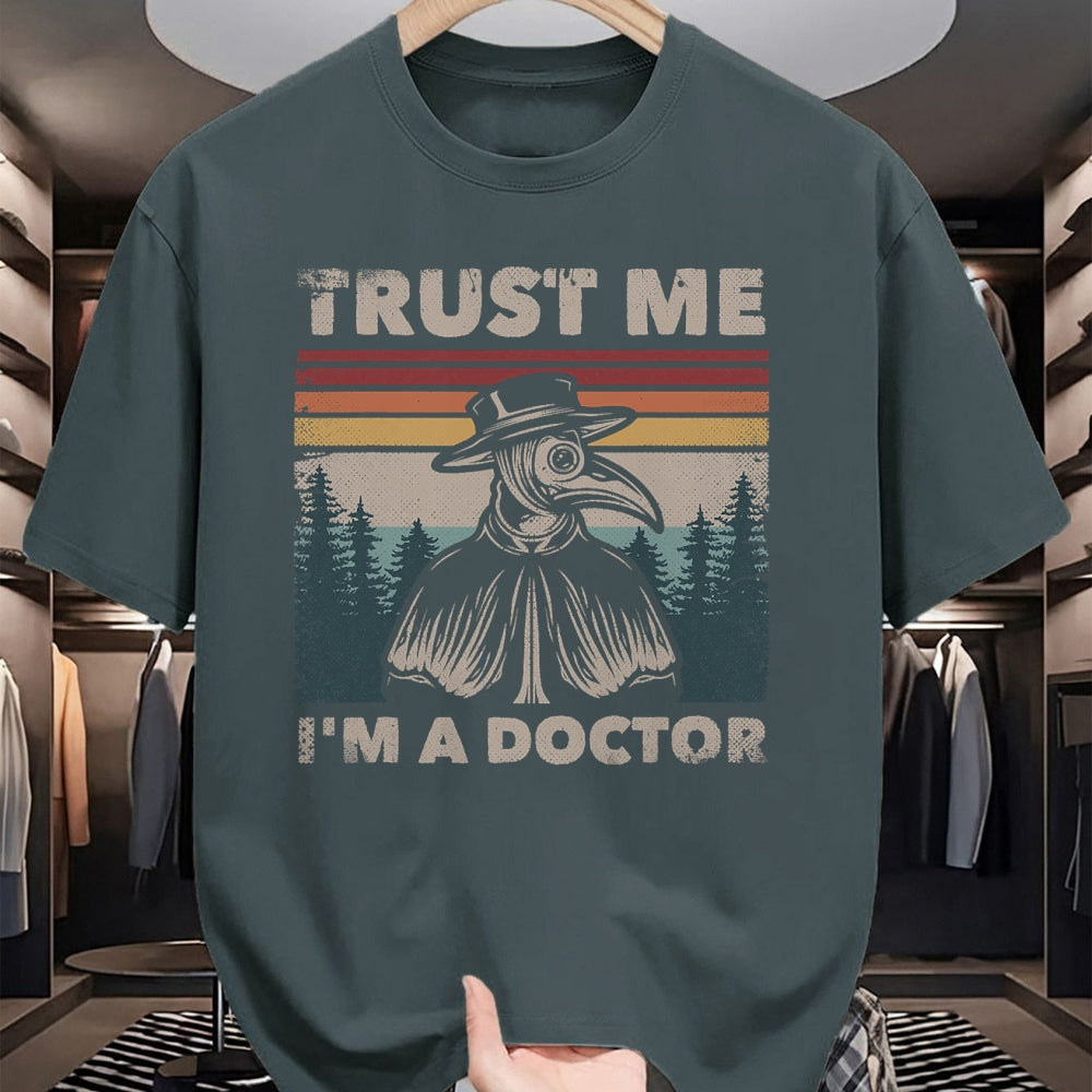 Best Doctor Shirt, Funny Doctor UnisexT-Shirt/Hoodie/Sweatshirt HLT00 - Trust Me I'm A Doctor Plague Doctor Face Mask Physician T-Shirt