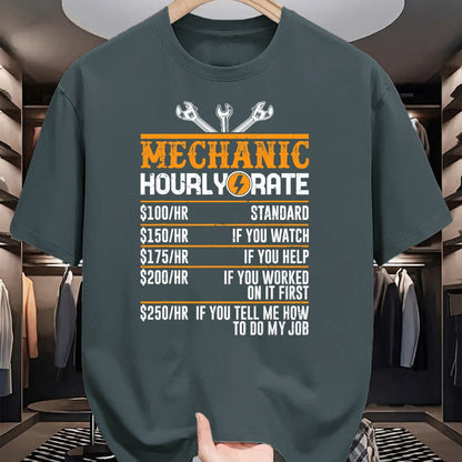 Best Mechanic Life Shirt, Funny Mechanic UnisexT-Shirt/Hoodie/Sweatshirt HLT00 - Best Mechanic Gifts Hourly Rate Mechanics Tees Men's Funny Mechanic T-Shirt Black Small