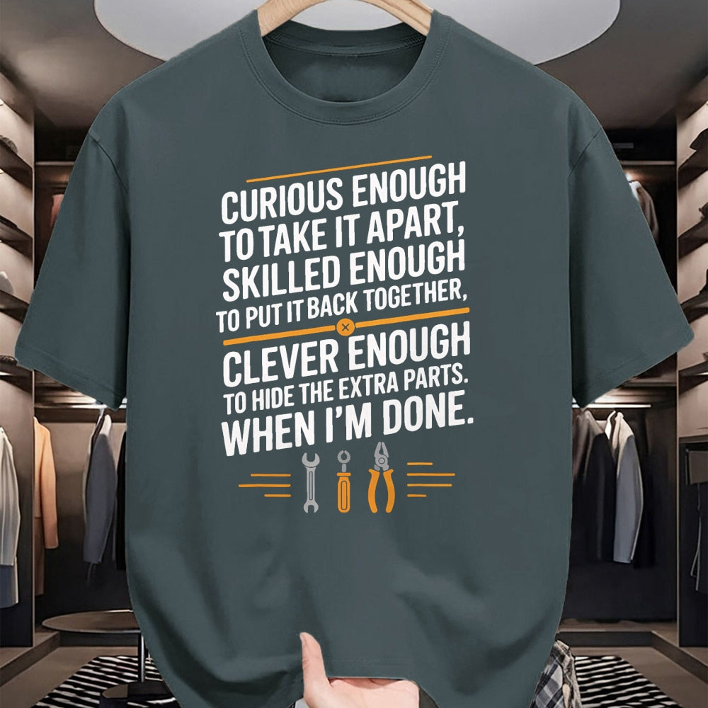 Best Mechanic Life Shirt, Funny Mechanic UnisexT-Shirt/Hoodie/Sweatshirt HLT00 - Funny Mechanic Saying Curious Skilled Clever Repair Humor T-Shirt