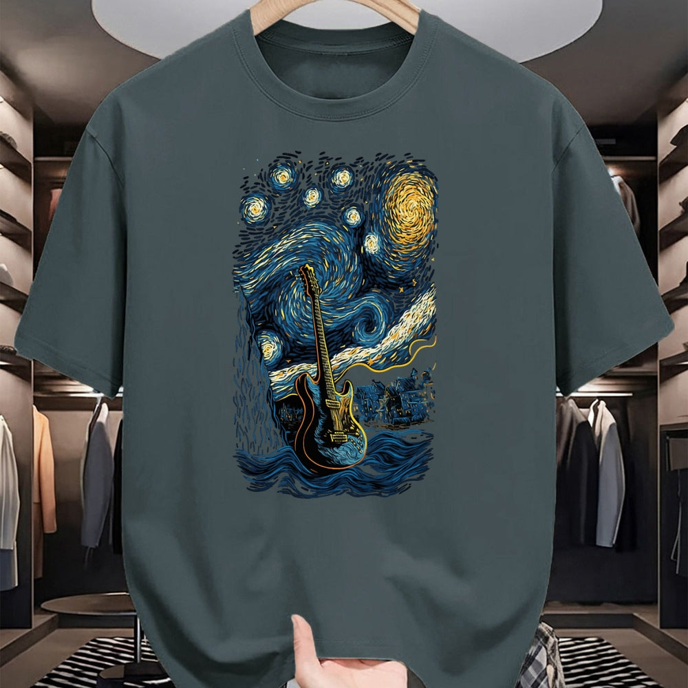 Guitar Lover Shirt, Funny Guitar UnisexT-Shirt/Hoodie/Sweatshirt HLT00 - Starry Guitar Gifts Guitarist Rock Concert Festival Guitar T-Shirt
