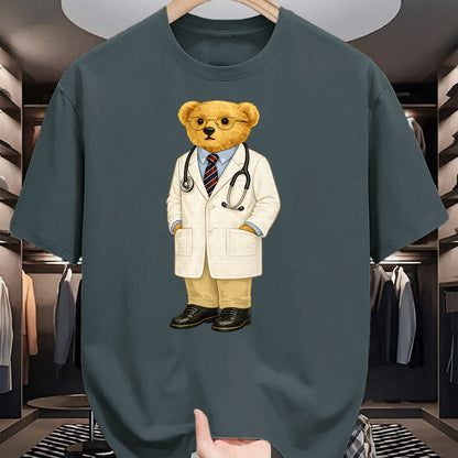 Best Doctor Shirt, Funny Doctor UnisexT-Shirt/Hoodie/Sweatshirt HLT00 - Gift for Doctor Bear with Glasses Teddy T-Shirt