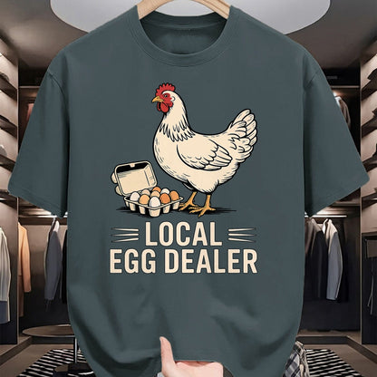 Best Farmer Life Shirt, Funny Farmer UnisexT-Shirt/Hoodie/Sweatshirt HLT00 - Vintage Local Egg Dealer Chicken Funny Farmer Easter T-Shirt