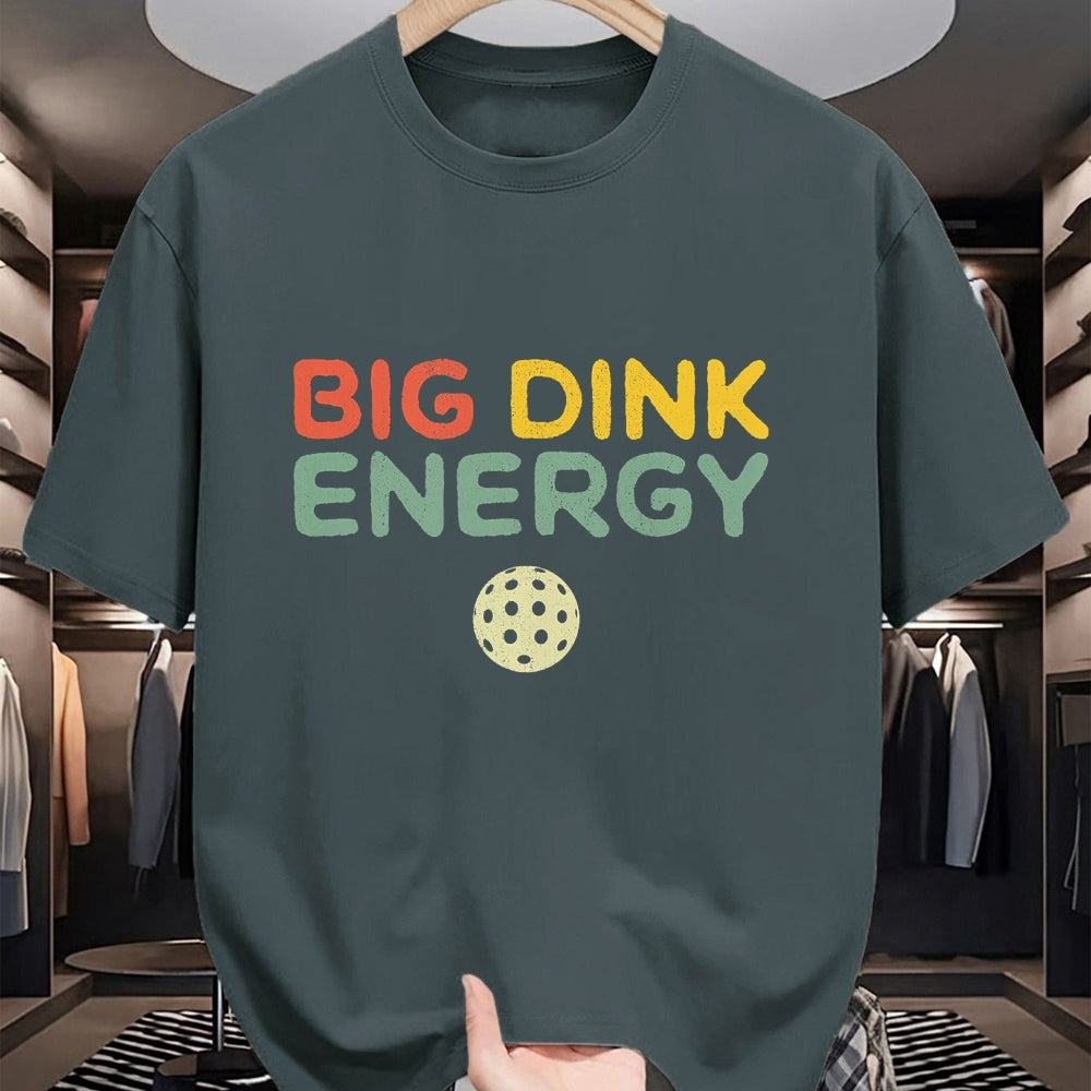 Funny Pickleball Shirt, Pickleball Lover Unisex T-Shirt/Hoodie/Sweatshirt HLT00 - Big Dink Energy Pickleball Funny Pickle Ball Lover Men Retro T-Shirt