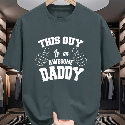 Best Wife Shirt, Wife and Husband Unisex T-Shirt/Hoodie/Sweatshirt HLT00 - This Guy Is An Awesome Daddy Gifts Fathers Day Men T-Shirt T-Shirt