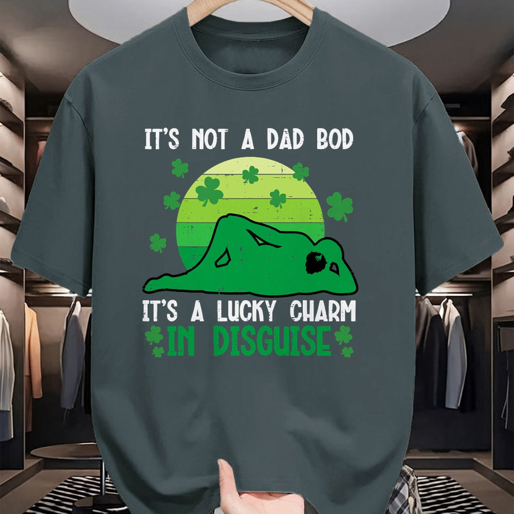 Gift for Dad Shirt, Funny Dad Unisex T-Shirt/Hoodie/Sweatshirt HLT00 – St Patricks Day Not Dad Bod Lucky Charm Saint Pattys Men T-Shirt