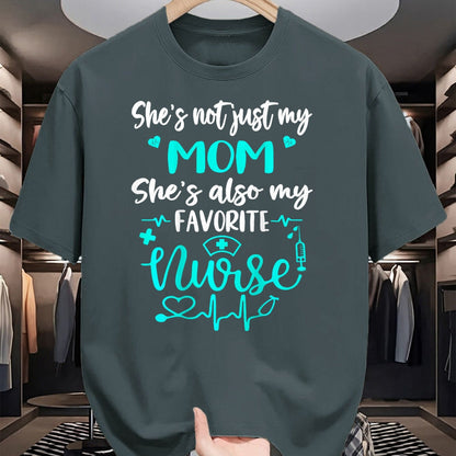 Funny Nurse Shirt, Nurse Unisex T-Shirt/Hoodie/Sweatshirt HLT00 - My Mom Is A Nurse - Proud Nurse Son Daughter RN LPN Family T-Shirt