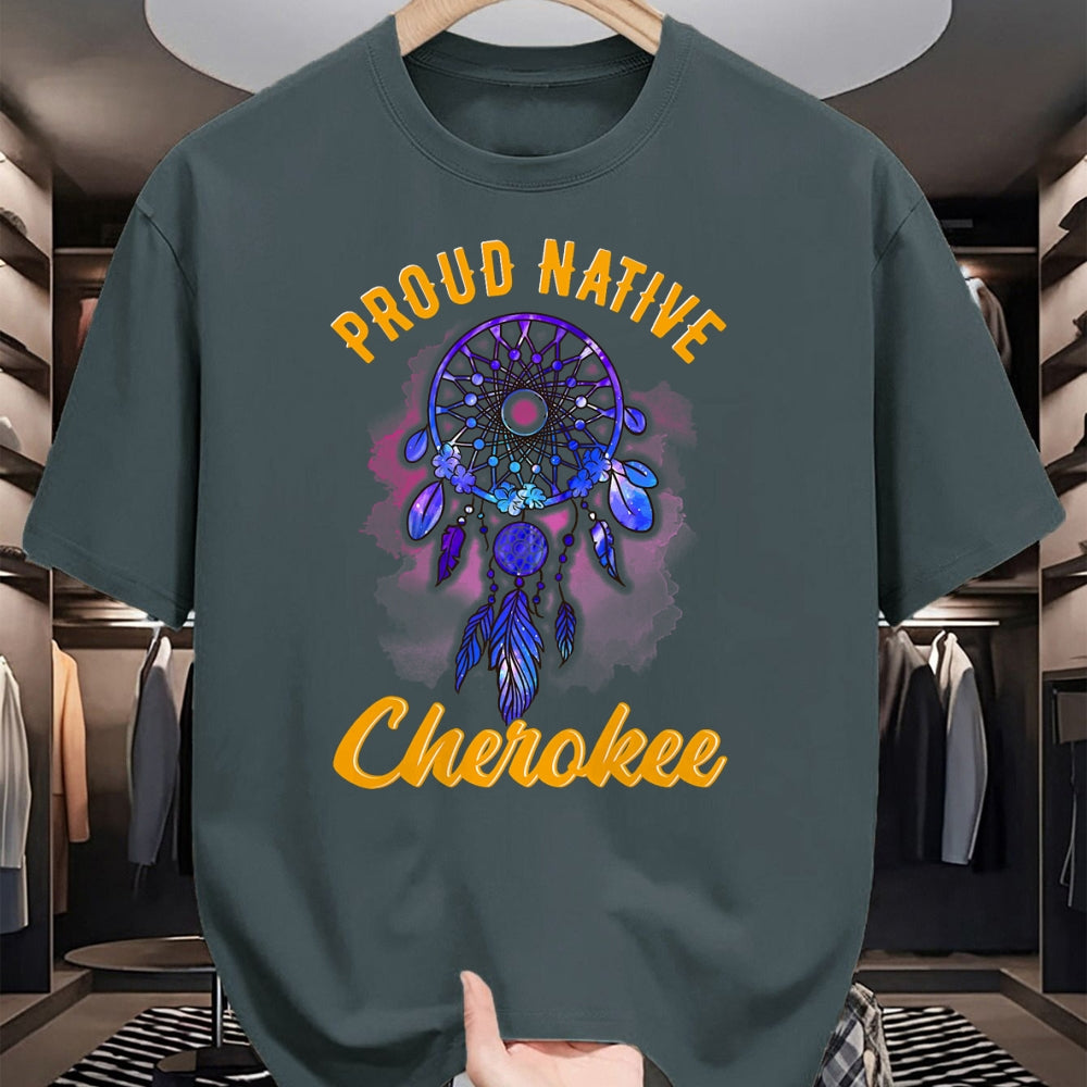 Native American T-Shirts, Vintage Native American Unisex T-Shirt/Hoodie/Sweatshirt HLT00 - Proud To Be Cherokee Native American Indian