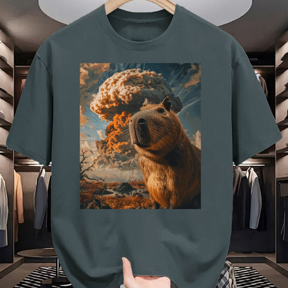 Cute Capybara Shirt, Funny Capybara Unisex T-Shirt/Hoodie/Sweatshirt HLT00 - Funny Graphic Capybara Long Sleeve T-Shirt (13)