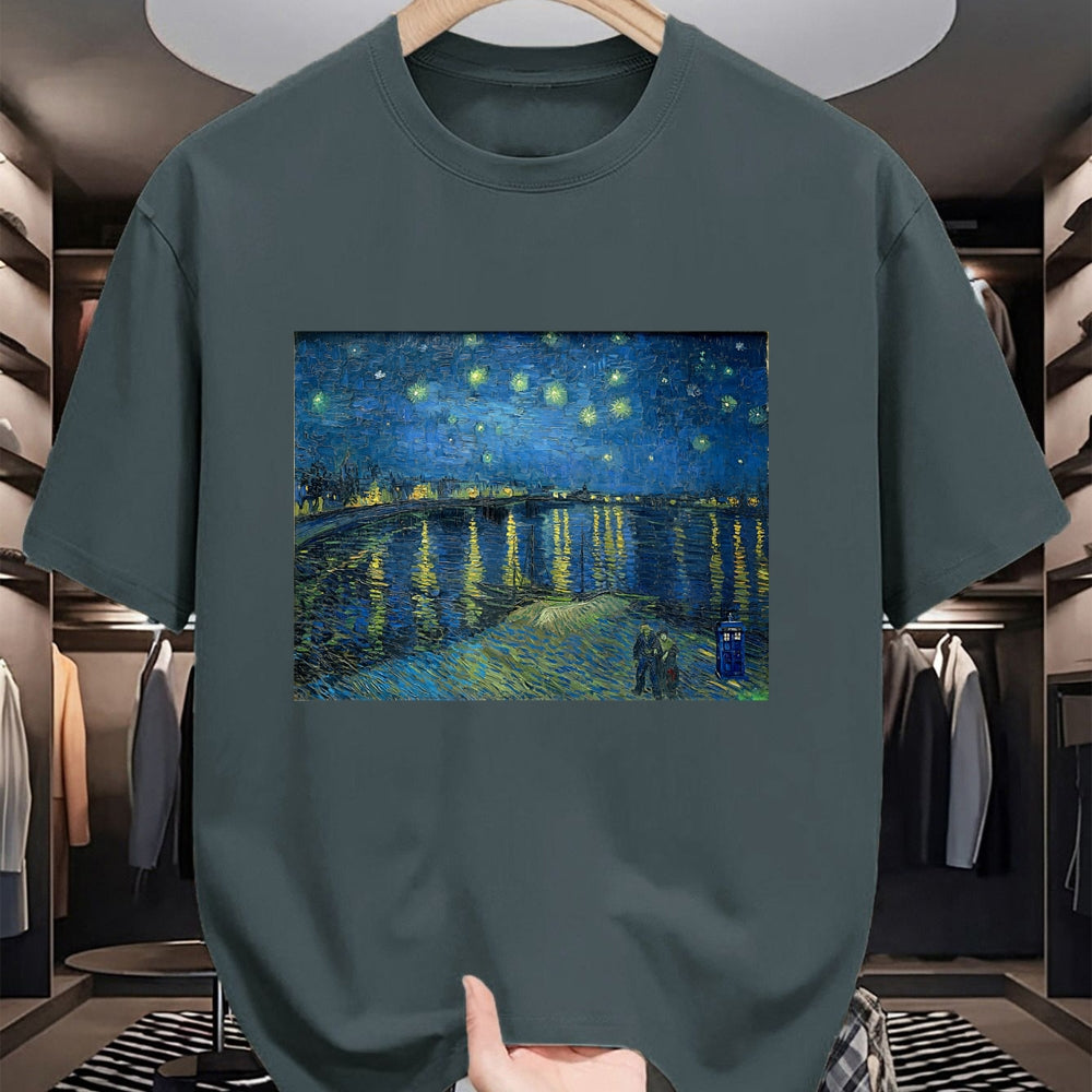 Best Doctor Shirt, Funny Doctor UnisexT-Shirt/Hoodie/Sweatshirt HLT00 - Starry Night Over the Rhone Doctor Visit T-Shirt