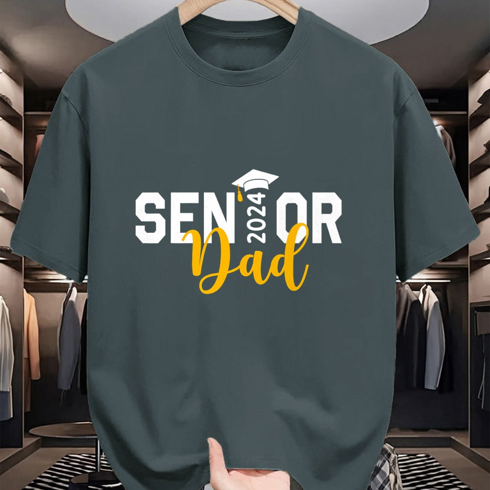 Gift for Dad Shirt, Funny Dad Unisex T-Shirt/Hoodie/Sweatshirt HLT00 – Proud Senior Dad 2024 Senior 2024 Dad Class Of 2024 Father T-Shirt