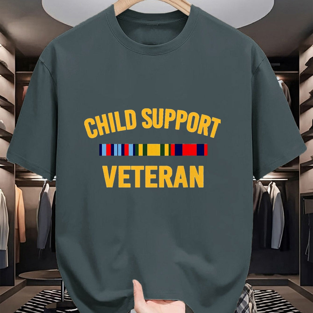 Proud Veteran Shirt, Funny Veteran UnisexT-Shirt/Hoodie/Sweatshirt HLT00 - Child Support Veteran Shirts Patriots Veteran Flag T-Shirt, Men, Black, 3X-Large