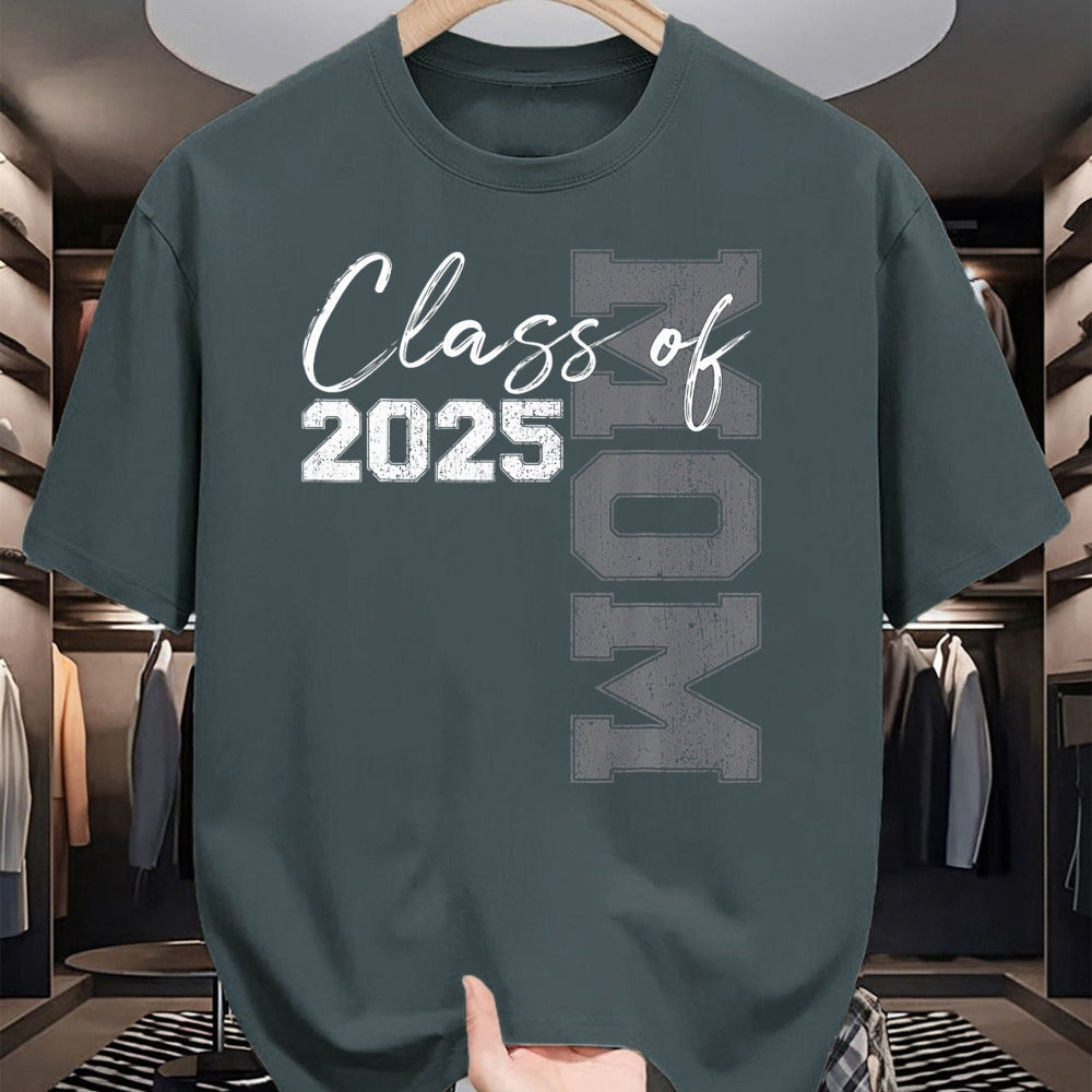 Gift for Mom Shirt, Funny Mom Unisex T-Shirt/Hoodie/Sweatshirt HLT00 - Mom Senior 2025 Proud Mom of a Class of 2025 Graduate Mother T-Shirt