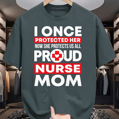Funny Nurse Shirt, Nurse Unisex T-Shirt/Hoodie/Sweatshirt HLT00 - Proud Nurse Mom Love RN Daughter T-Shirt