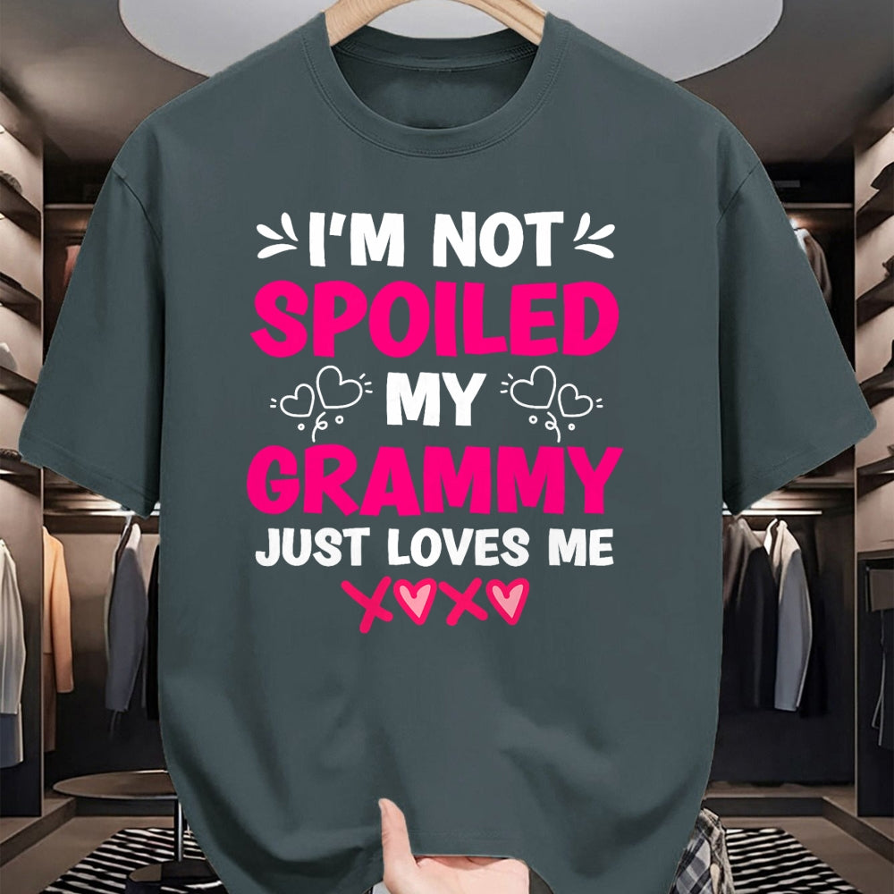 Best Wife Shirt, Wife and Husband Unisex T-Shirt/Hoodie/Sweatshirt HLT00 - I'm Not Spoiled My Grammy Just Loves Me Granddaughter Girls T-Shirt