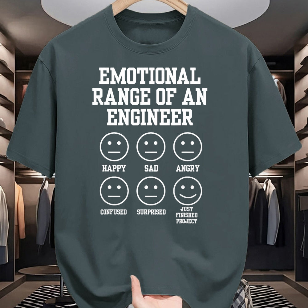 Best Mechanic Life Shirt, Funny Mechanic UnisexT-Shirt/Hoodie/Sweatshirt HLT00 - Emotional Range of an Engineer Funny Engineering Faces Fan T-Shirt