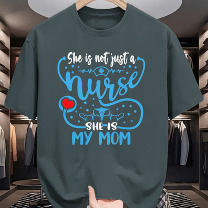 Funny Nurse Shirt, Nurse Unisex T-Shirt/Hoodie/Sweatshirt HLT00 - My Mom Is A Nurse Proud Nurse's Son Daughter RN LPN Family T-Shirt