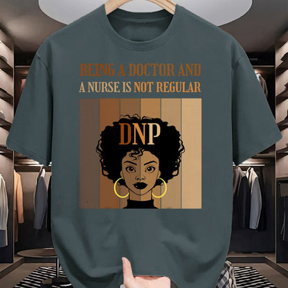 Best Doctor Shirt, Funny Doctor UnisexT-Shirt/Hoodie/Sweatshirt HLT00 - Being A Doctor And A Nurse DNP Nursing Practice Degree Afro T-Shirt