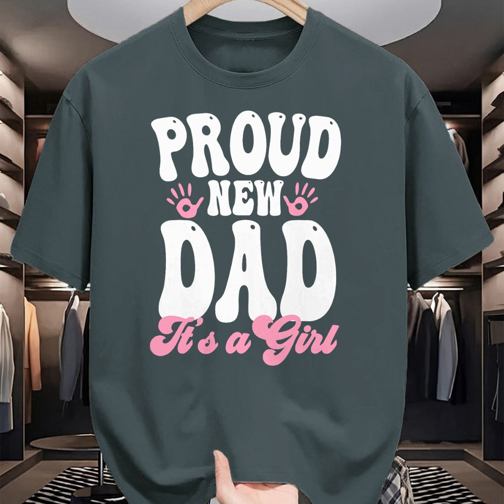 Gift for Dad Shirt, Funny Dad Unisex T-Shirt/Hoodie/Sweatshirt HLT00 – Proud New Dad It_s A Girl Gifts Father to be Soon to be Dad T-Shirt