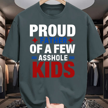 Gift for Dad Shirt, Funny Dad Unisex T-Shirt/Hoodie/Sweatshirt HLT00 – Proud Father Of A Few Dumbass Kids,Funny Father_s Day Joke T-Shirt