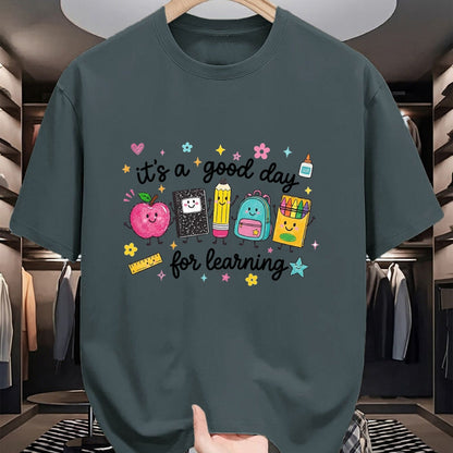Best Teacher Shirt, Funny Teacher UnisexT-Shirt/Hoodie/Sweatshirt HLT00 - It's A Good Day for Learning Cute School Supplies T-Shirt