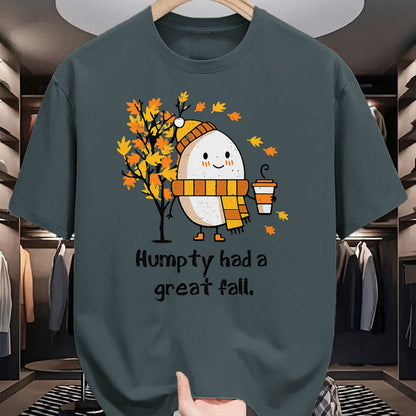 Best Thanksgiving Family Shirt , Funny Thanksgiving UnisexT-Shirt/Hoodie/Sweatshirt HLT00 - Humpty Had A Great Fall Funny Autumn Distressed Washed Look T-Shirt