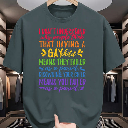 Gift for Dad Shirt, Funny Dad Unisex T-Shirt/Hoodie/Sweatshirt HLT00 – Gay Pride - Proud Parent Mom Dad Parenting Quote T-shirt T-Shirt