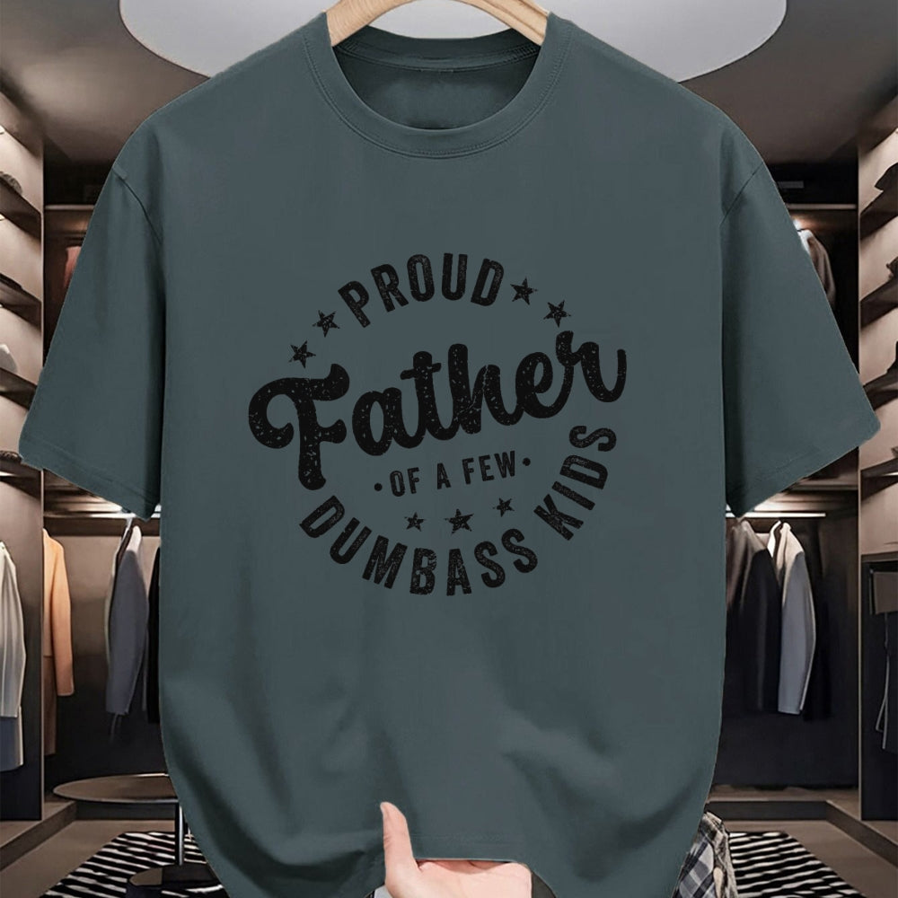 Gift for Dad Shirt, Funny Dad Unisex T-Shirt/Hoodie/Sweatshirt HLT00 – Proud Father Of A Few Dumb-ass Kids Funny Father_s Day 2024 T-Shirt