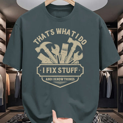 Best Mechanic Life Shirt, Funny Mechanic UnisexT-Shirt/Hoodie/Sweatshirt HLT00 - That's What I Do I Fix Stuff and I Know Things Handy man T-Shirt