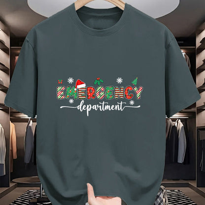 Funny Nurse Shirt, Nurse Unisex T-Shirt/Hoodie/Sweatshirt HLT00 - Groovy Emergency Department Christmas Santa ER Crew Nurse T-Shirt
