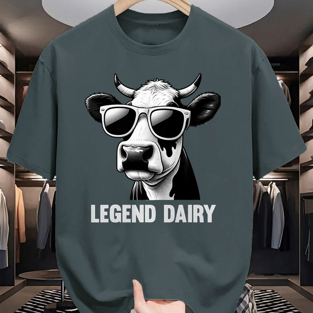 Best Farmer Life Shirt, Funny Farmer UnisexT-Shirt/Hoodie/Sweatshirt HLT00 - Legend Dairy Funny Farmer Cow Farmer Pun Graphic T-Shirt, Men, Black, 3X-Large