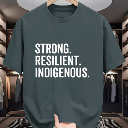 Native American T-Shirts, Vintage Native American Unisex T-Shirt/Hoodie/Sweatshirt HLT00 - Strong - Strong Resilient Indigenous Peoples_ Native Americans_ Day