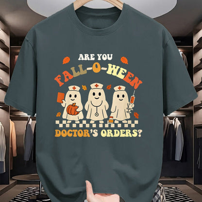 Best Doctor Shirt, Funny Doctor UnisexT-Shirt/Hoodie/Sweatshirt HLT00 - Funny Nurse Halloween Ghost Medical Fall Humor T-Shirt