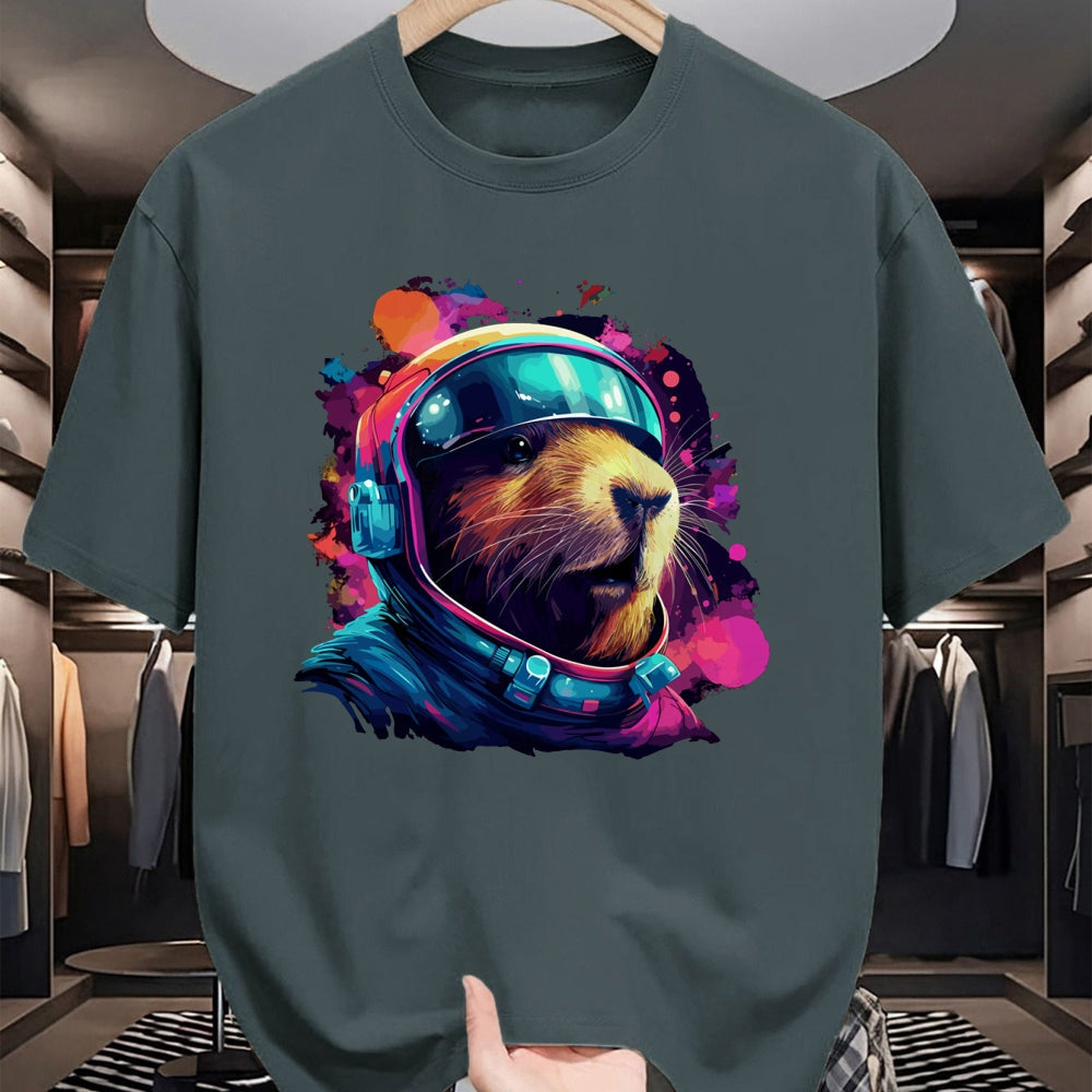 Cute Capybara Shirt, Funny Capybara Unisex T-Shirt/Hoodie/Sweatshirt HLT00 - Funny Capybara Galaxy Tee, Shirt For Women Men Kids Long Sleeve T-Shirt
