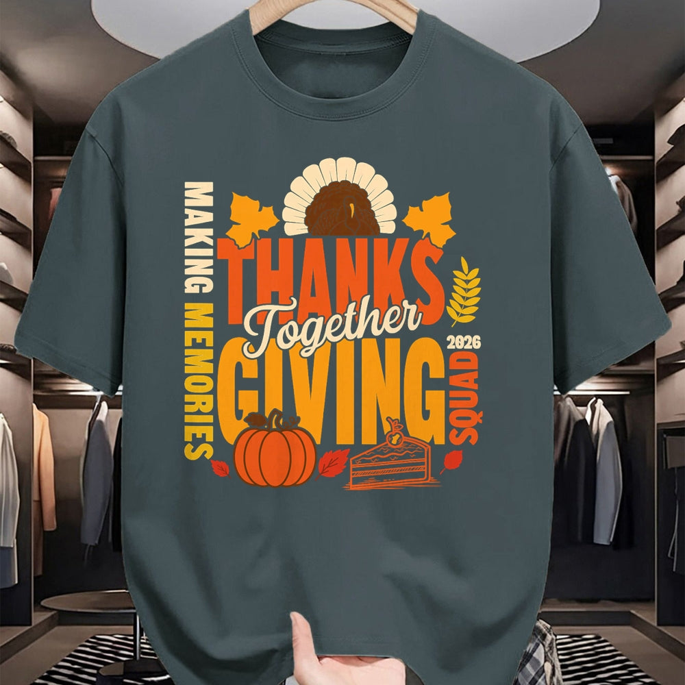 Best Thanksgiving Family Shirt , Funny Thanksgiving UnisexT-Shirt/Hoodie/Sweatshirt HLT00 - Family Thanksgiving Squad 2026 Matching Family Thanksgiving T-Shirt (2)