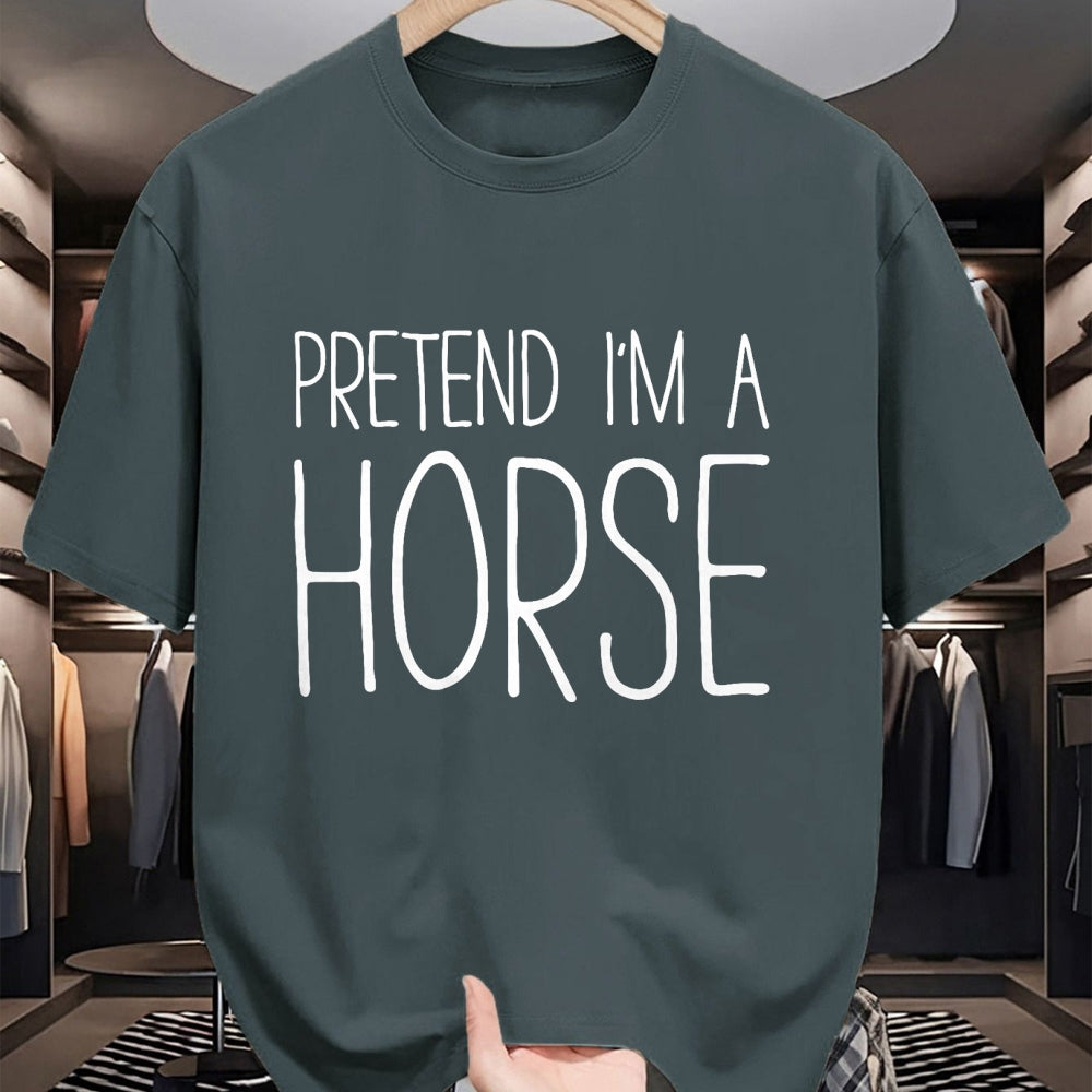 Best Horse Lover Shirt , Funny Horse UnisexT-Shirt/Hoodie/Sweatshirt HLT00 - Pretend I_m A Horse Shirt Adult Kids Men Women Costume T-Shirt