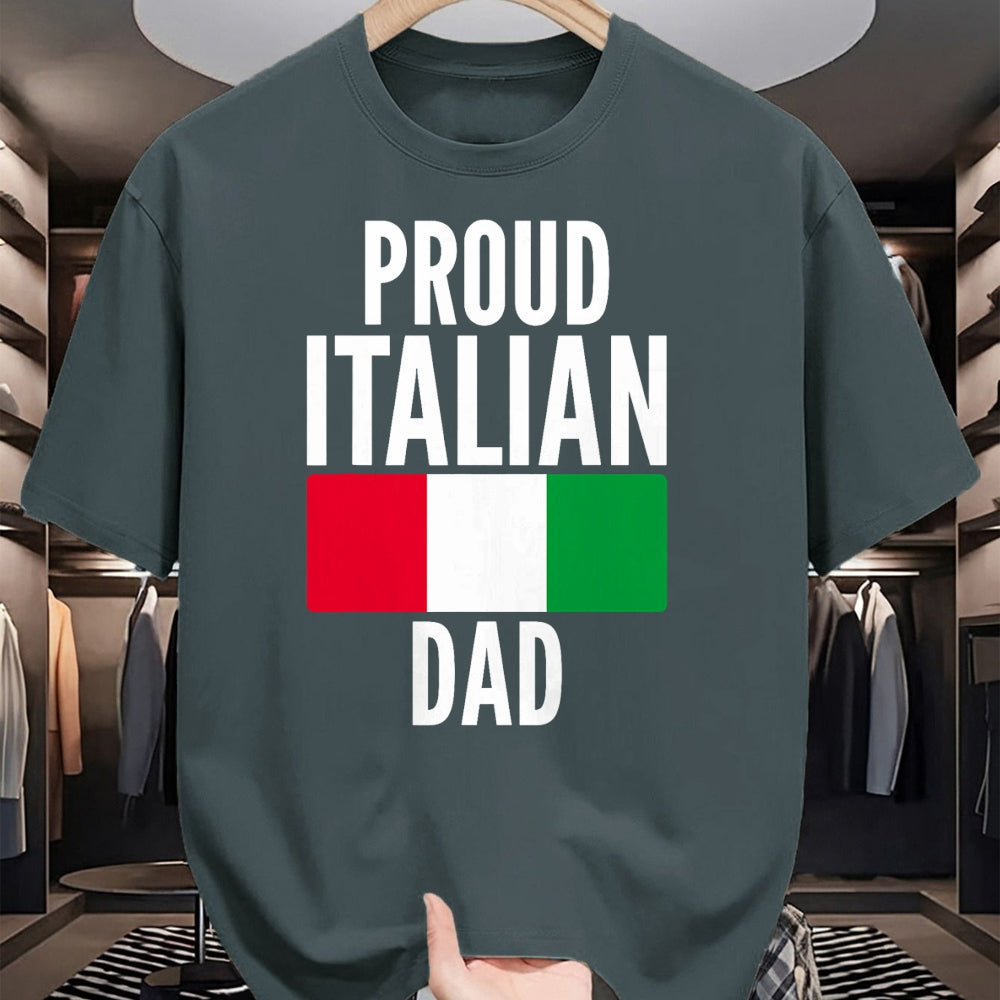 Gift for Dad Shirt, Funny Dad Unisex T-Shirt/Hoodie/Sweatshirt HLT00 – Proud Italian Dad Funny Saying for Italian Fathers T-Shirt