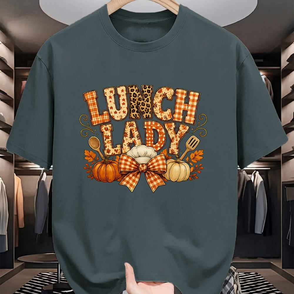 Best Thanksgiving Family Shirt , Funny Thanksgiving UnisexT-Shirt/Hoodie/Sweatshirt HLT00 - Lunch Lady Fall Thanksgiving Pumpkins Leaves Soups Thankful T-Shirt