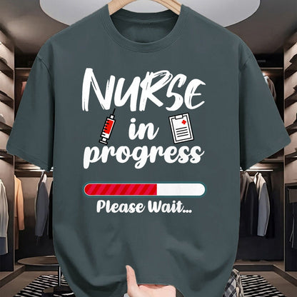 Funny Nurse Shirt, Nurse Unisex T-Shirt/Hoodie/Sweatshirt HLT00 - Nurse In Progress Loading Funny Nursing School T-Shirt