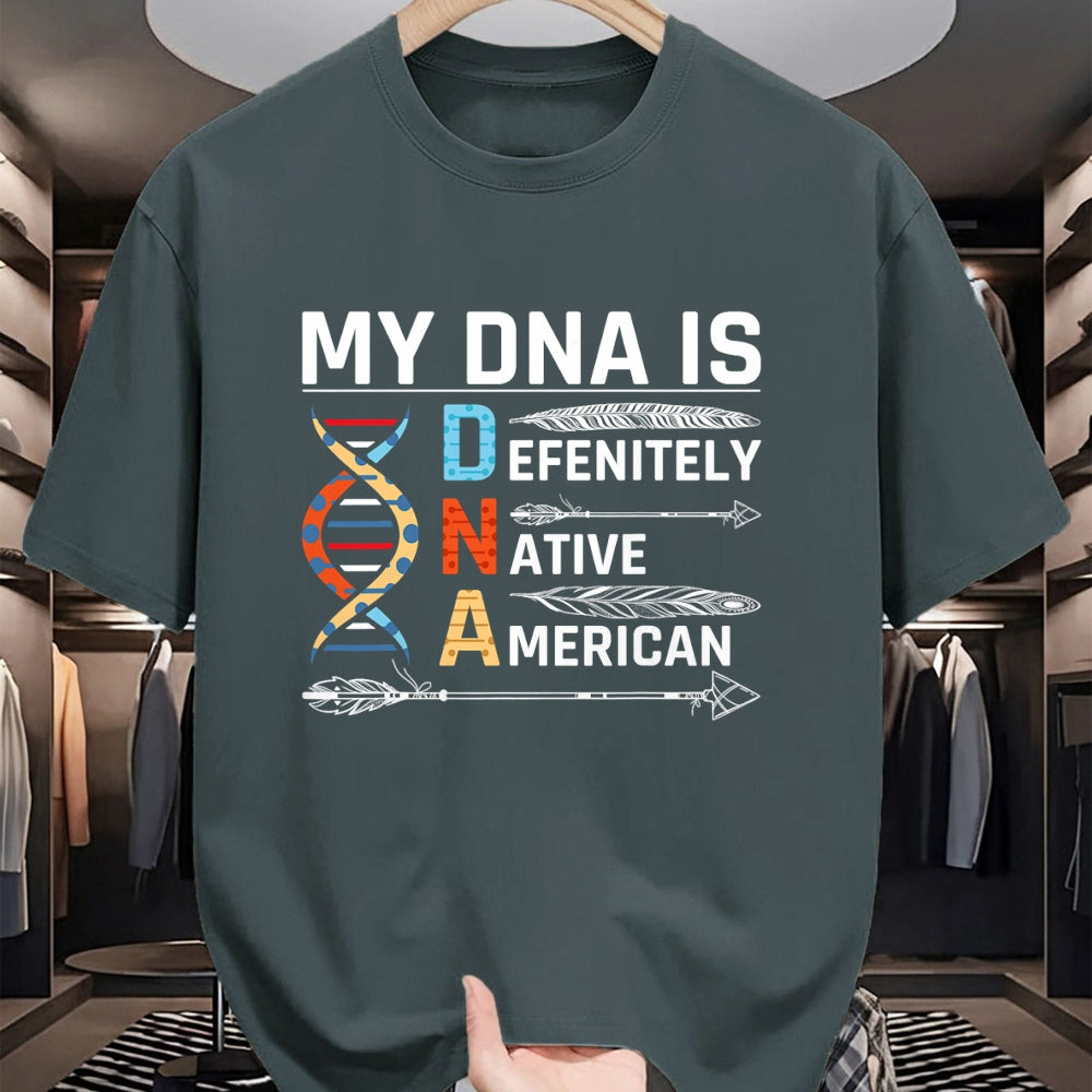 Native American T-Shirts, Vintage Native American Unisex T-Shirt/Hoodie/Sweatshirt HLT00 - Native American DNA Native Indian Pride Indigenous