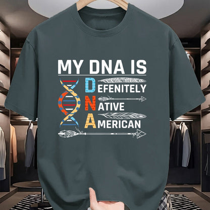 Native American T-Shirts, Vintage Native American Unisex T-Shirt/Hoodie/Sweatshirt HLT00 - Native American DNA Native Indian Pride Indigenous