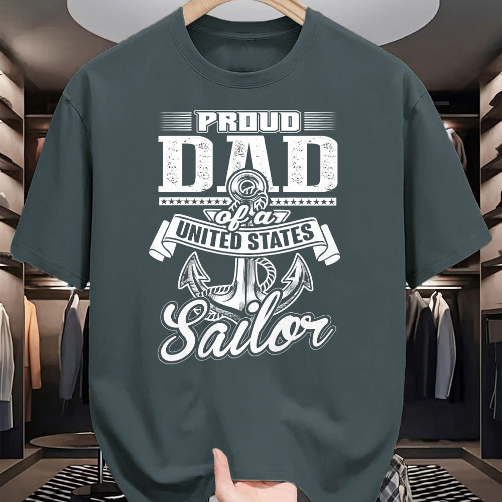 Gift for Dad Shirt, Funny Dad Unisex T-Shirt/Hoodie/Sweatshirt HLT00 – Mens Proud Dad of A United States Sailor T-Shirt