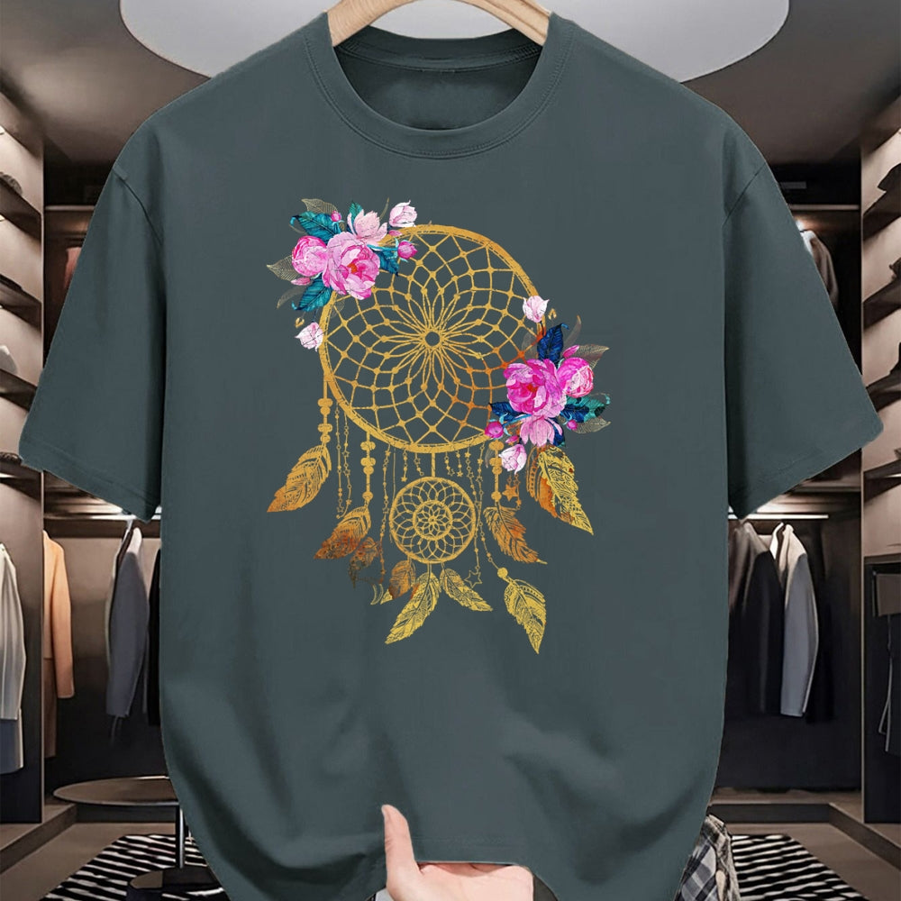 Native American T-Shirts, Vintage Native American Unisex T-Shirt/Hoodie/Sweatshirt HLT00 - Indigenous Tribe Floral Dreamcatcher Indian Native American