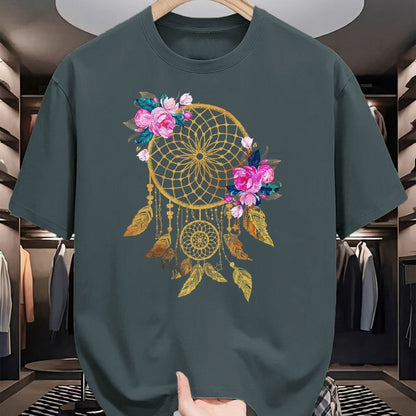 Native American T-Shirts, Vintage Native American Unisex T-Shirt/Hoodie/Sweatshirt HLT00 - Indigenous Tribe Floral Dreamcatcher Indian Native American