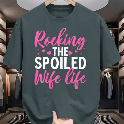 Best Wife Shirt, Wife and Husband Unisex T-Shirt/Hoodie/Sweatshirt HLT00 - Gift for wife T shirt, spoiled wife   Funny Spoiled Wife Art For Women Girls Husband Spoiled Wife Pr (31)