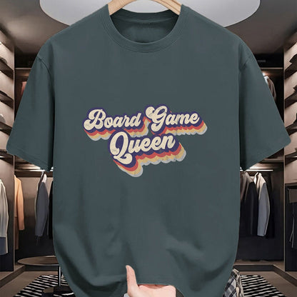 Gift for Mom Shirt, Funny Mom Unisex T-Shirt/Hoodie/Sweatshirt HLT00 - Board Game Queen Lucky Game Night Mom Tabletop Boardgamers T-Shirt
