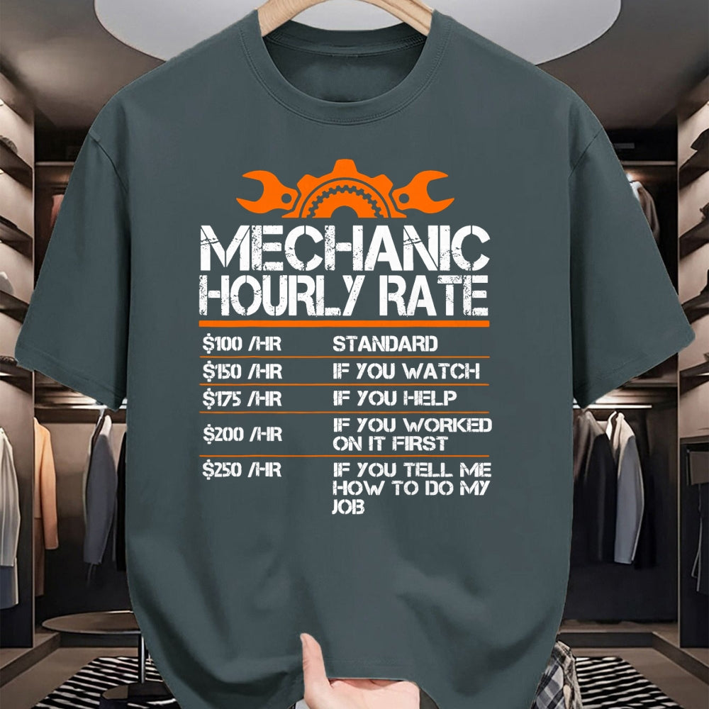 Best Mechanic Life Shirt, Funny Mechanic UnisexT-Shirt/Hoodie/Sweatshirt HLT00 - Mechanic Hourly Rate Funny Mechanics Labor Rates Men Dad T-Shirt