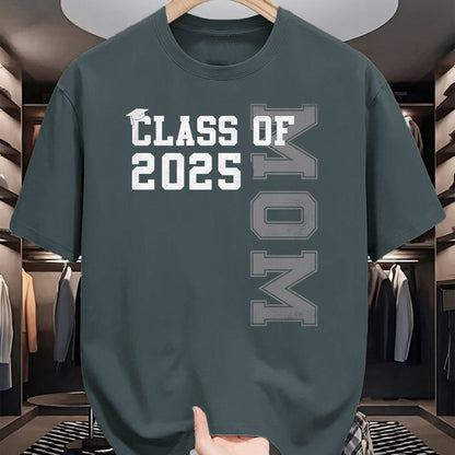 Gift for Mom Shirt, Funny Mom Unisex T-Shirt/Hoodie/Sweatshirt HLT00 - Mom Senior 2025 Proud Mom of a Class of 2025 Graduate Mother T-Shirt
