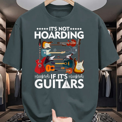 Guitar Lover Shirt, Funny Guitar UnisexT-Shirt/Hoodie/Sweatshirt HLT00 - It’s Not Hoarding If It’s Guitars Musicians T-Shirt Small