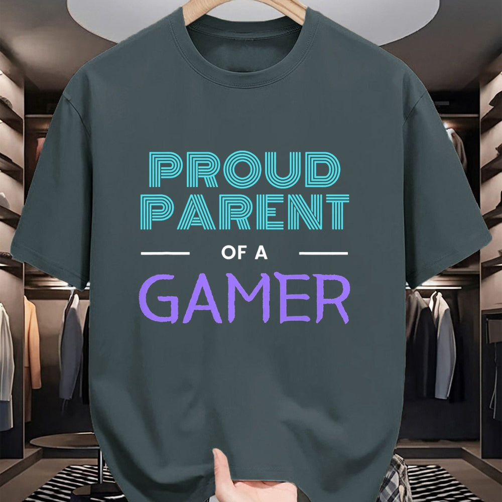 Gift for Dad Shirt, Funny Dad Unisex T-Shirt/Hoodie/Sweatshirt HLT00 – Proud Parent Of A Gamer - Fathers Day Mothers Day Gamer Kid T-Shirt